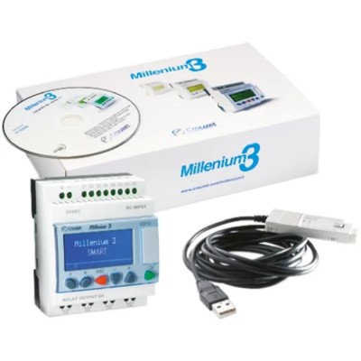 Crouzet Millenium 3 Series Logic Module, 6-Input, Analogue and Digital Inputs, 10 Relay Outputs, 230V AC 8A Output 88974085