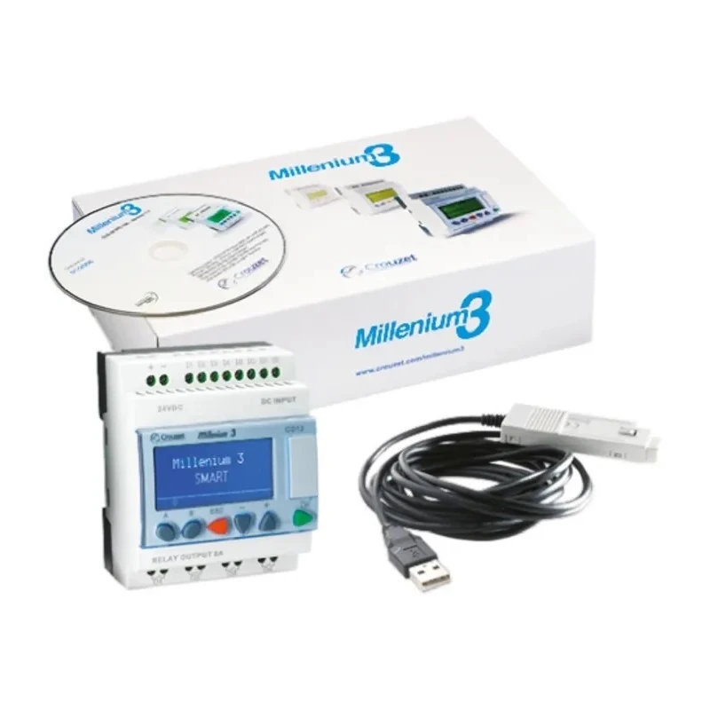 Crouzet Millenium 3 Series Logic Module, 6-Input, Analogue and Digital Inputs, 10 Relay Outputs, 230V AC 8A Output 88974085