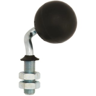 ALWAYSE Ball Transfer Unit with 50 mm Diameter Rubber Ball, Stud Mount, 13.5 mm Stud Diameter ACR50RH