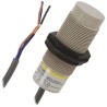 Omron Threaded Barrel Capacitive Proximity Sensor 8 mm Detection, M18 x 1, NPN Output, 200mA, 30V DC, 250V AC E2K-X8ME1 2M