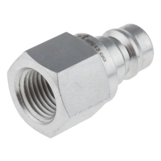 RS PRO Steel Hydraulic Quick Connect Coupling Male BSP 1/4 in 400 bar 745-4700