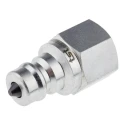RS PRO Steel Hydraulic Quick Connect Coupling Male BSP 1/4 in 400 bar 745-4700