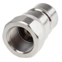 RS PRO Steel Hydraulic Quick Connect Coupling Male BSP 3/4 in 250 bar Passivated Zinc Plated 745-4707