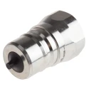 RS PRO Steel Hydraulic Quick Connect Coupling Male BSP 3/4 in 250 bar Passivated Zinc Plated 745-4707