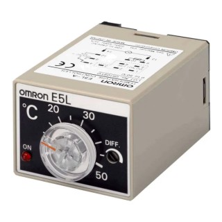 Omron Bi-Metallic Thermostat, +50 °C Max Off Operation, On, 10 A, Bracket Mount E5L-A 0-50