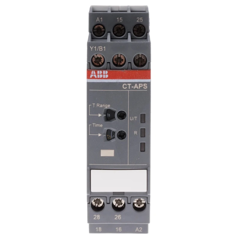 ABB S range Series DIN Rail Timer Relay 2-Contact 24 V dc 24 V ac 240 V ac 0.05 s to 300 h 1SVR730180R0300 CT-APS.21S