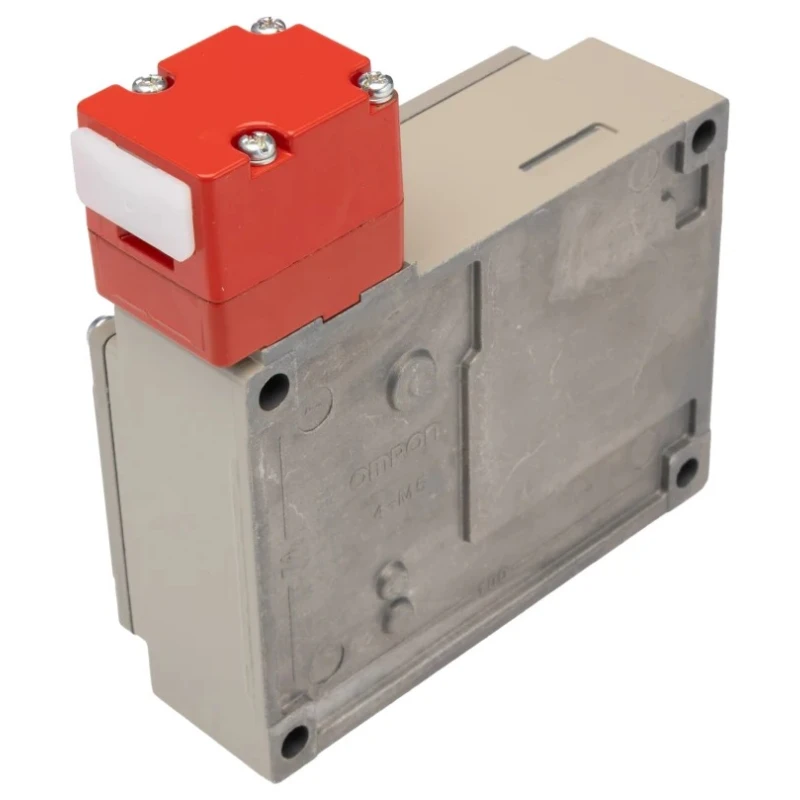 Omron Industrial Metal Housing Door Switch with IP67 Rating 24V DC 300mA Safety Contacts Power to Unlock D4BL