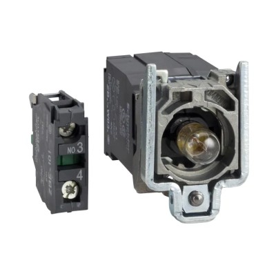 Schneider Electric Harmony XB4 Series Blue Momentary Push Button Head, 22 mm Cutout, Metal, IP66 ZB4BW051