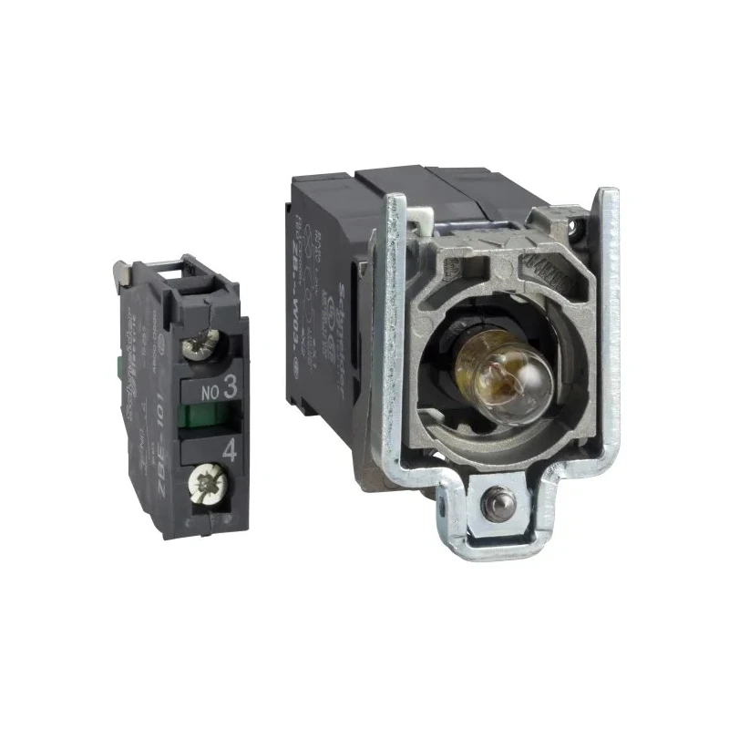 Schneider Electric Harmony XB4 Series Blue Momentary Push Button Head, 22 mm Cutout, Metal, IP66 ZB4BW051