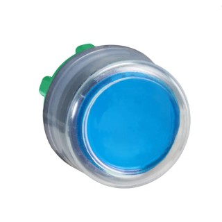 Schneider Electric Harmony XB5 Series Blue Spring Return Push Button Head, 22 mm Cutout, Plastic, IP67 IP66 ZB5AP6