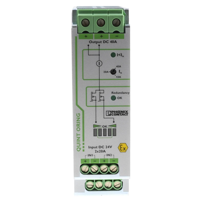 Phoenix Contact Redundancy Module for use with DIN Rail Unit UPS Series 2320186