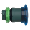 Schneider Electric Harmony XB5 Series Blue Latching Mushroom Push Button Head 22mm Cutout IP66 IP69K ZB5AW763