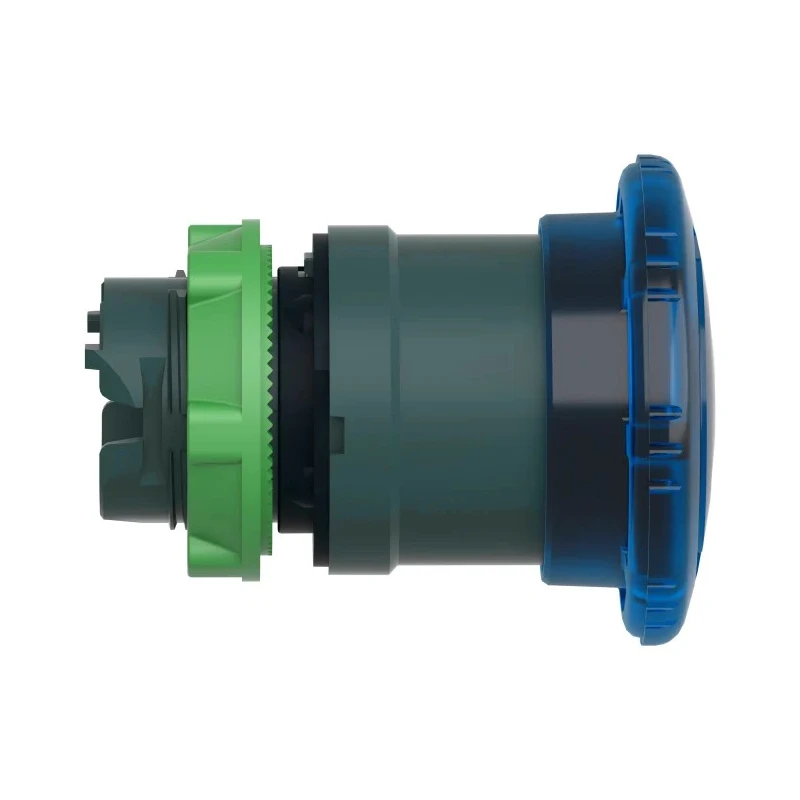 Schneider Electric Harmony XB5 Series Blue Latching Mushroom Push Button Head 22mm Cutout IP66 IP69K ZB5AW763