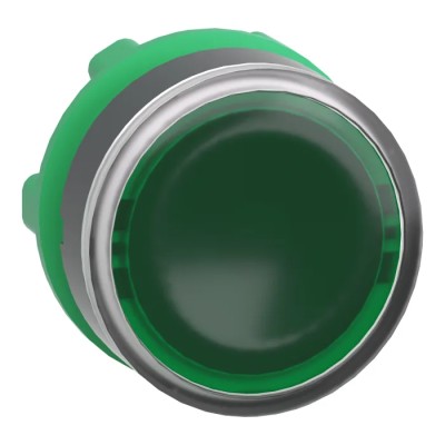 Schneider Electric Harmony XB5 Series Green Spring Return Push Button Head, 22 mm Cutout, IP69K, IP67, IP66 ZB5AA38
