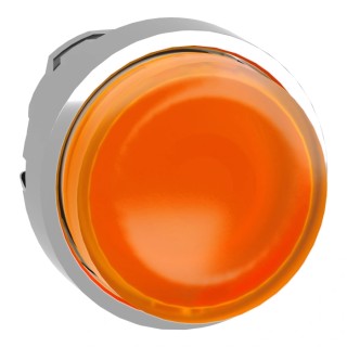 Schneider Electric Harmony XB4 Series Orange Metal Spring Return Push Button Head, 22 mm Cutout, 28.5 mm Diameter ZB4BW153