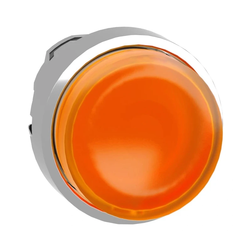 Schneider Electric Harmony XB4 Series Orange Metal Spring Return Push Button Head, 22 mm Cutout, 28.5 mm Diameter ZB4BW153