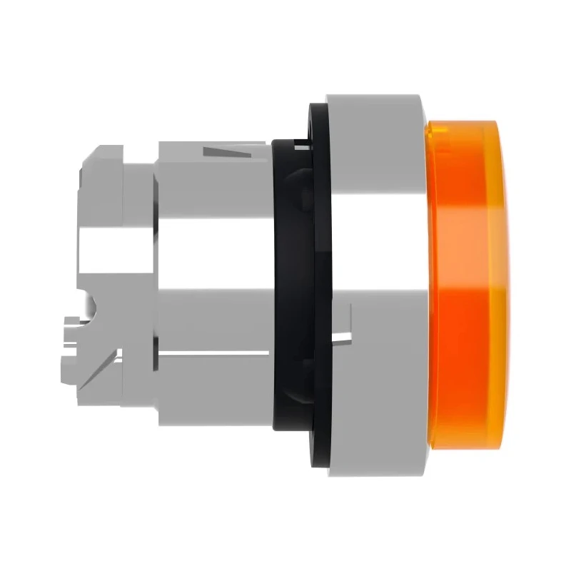Schneider Electric Harmony XB4 Series Orange Metal Spring Return Push Button Head, 22 mm Cutout, 28.5 mm Diameter ZB4BW153