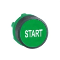 Schneider Electric Harmony XB5 Series Green Spring Return Push Button Head, 22 mm Cutout, IP66 IP67 IP69K ZB5AA333