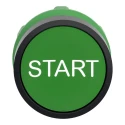 Schneider Electric Harmony XB5 Series Green Spring Return Push Button Head, 22 mm Cutout, IP66 IP67 IP69K ZB5AA333