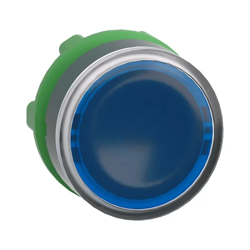 Schneider Electric Harmony XB5 Series Blue Spring Return Push Button Head, 22 mm Cutout, IP66 IP67 IP69K ZB5AA68