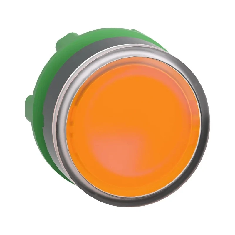 Schneider Electric Harmony XB5 Series Orange Maintained Push Button Head 22 mm Cutout IP69K IP67 IP66 ZB5AH053