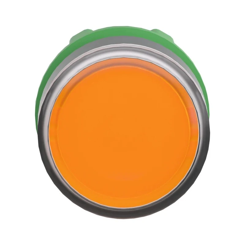 Schneider Electric Harmony XB5 Series Orange Maintained Push Button Head 22 mm Cutout IP69K IP67 IP66 ZB5AH053