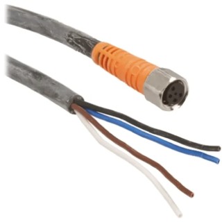 Telemecanique Sensors Female 4 Way Straight to 4 Way Unterminated Sensor Actuator Cable 5 m XZCPA0941L5