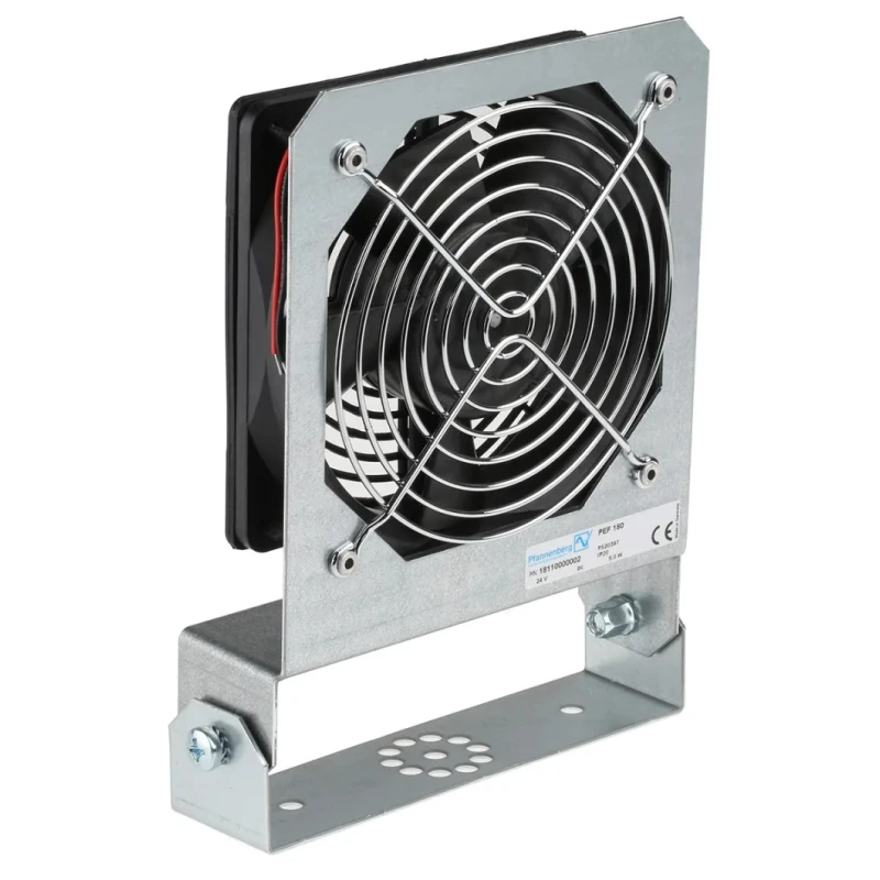 Pfannenberg PEF180 Series Internal Enclosure Fan 24V DC 170 m³/h Air Flow 46mm Height 202mm Width 46mm Depth 