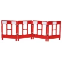 JSP Red Folding Safety Barrier, 1.2 m Length, 1 m Height, 6 mm Diameter, 840 mm Width KBC023-000-600