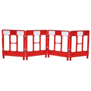 JSP Red Folding Safety Barrier, 1.2 m Length, 1 m Height, 6 mm Diameter, 840 mm Width KBC023-000-600