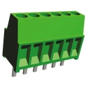 TE Connectivity Buchanan Series 6-Contact 2.54 mm Pitch 1 Row PCB Terminal Block 282834-6