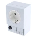 STEGO DIN Rail Mount 1 Gang Light Grey Indoor Plug Socket, Type F, 230V, 6.3A SD035