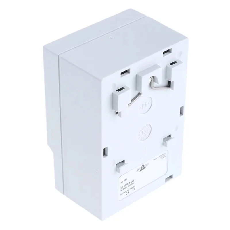 STEGO DIN Rail Mount 1 Gang Light Grey Indoor Plug Socket, Type F, 230V, 6.3A SD035