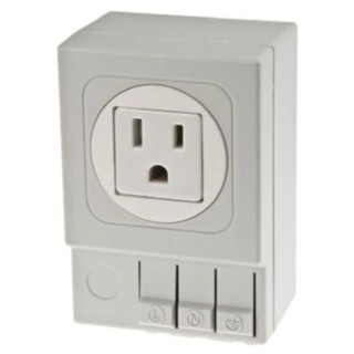 STEGO 15A Light Grey 1 Gang Plug Socket DIN Rail Mount NEMA 5-15R SD035