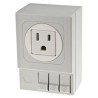 STEGO 15A Light Grey 1 Gang Plug Socket DIN Rail Mount NEMA 5-15R SD035
