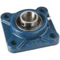 RS PRO 4 Hole Flange Bearing Unit Cast Iron, 17 mm Inside Diameter, 86x86x33.3 mm, Model UCF203