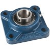 RS PRO 4 Hole Flange Bearing Unit Cast Iron, 17 mm Inside Diameter, 86x86x33.3 mm, Model UCF203