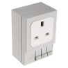 STEGO 13A Light Grey 1 Gang Plug Socket SD035 Indoor Type G British 230V Plastic DIN Rail Mount SD035