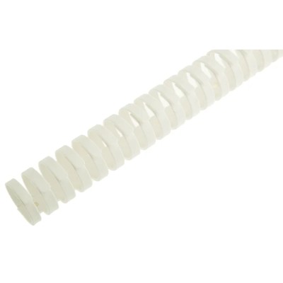 HellermannTyton White Flexible Slot Cable Trunking, W34mm x D36mm x L500mm Polypropylene HelaDuct Flex30SK