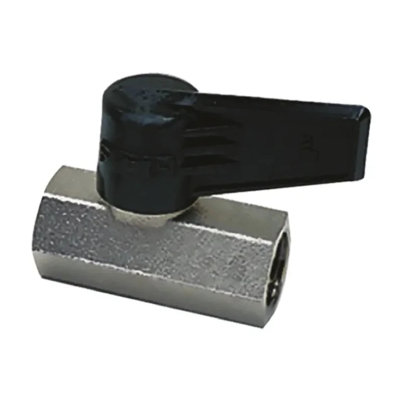 Legris Nickel Plated Brass Threaded BSPP Threaded Ball Valve 1/4 in, Polymer Handle, Max 12 bar, 80°C 0492 04 13
