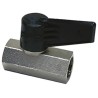 Legris Nickel Plated Brass Threaded BSPP Threaded Ball Valve 1/4 in, Polymer Handle, Max 12 bar, 80°C 0492 04 13