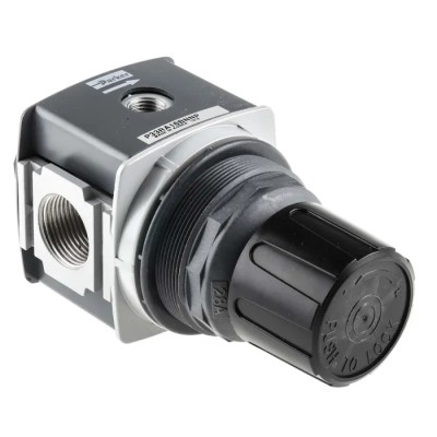 Parker 3/4 in G Pneumatic Regulator 20 bar Maximum Operating Pressure 212 SCFM Flow Rate Aluminium Body P33RA16BNNP