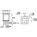 Teledyne PCB RF Relay DPDT, 5V DC Coil, Coil Resistance 64Ω, Contact Current 1A, Gold Plated Contacts 172D-5