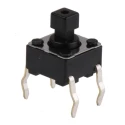 Omron Black Tactile Switch Stem SPST 50mA 12 V dc 7.3 mm Through Hole SKHHCWA010