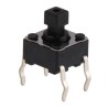 Omron Black Tactile Switch Stem SPST 50mA 12 V dc 7.3 mm Through Hole SKHHCWA010