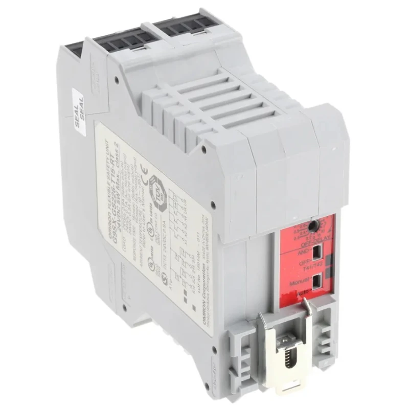 Omron Safety Relay 24V DC Coil Voltage 0.8A Contact Current 4 Auxiliary Contacts Manual Reset Surface Mount G9SX-GS