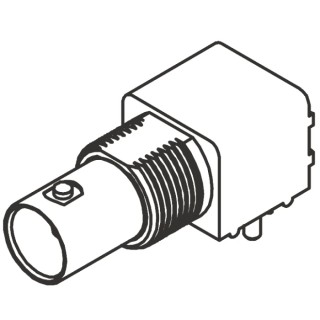 Molex BNC Series Coaxial Connector PCB Female BNC 75 Ω Right Angle Body Through Hole 73171-2990