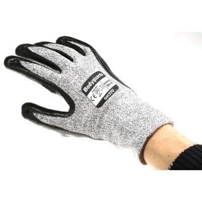 Polyco Healthline Black Nitrile Coated Work Gloves Size 9 GH370