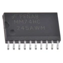 onsemi Bus Transceiver 8-Bit Non-Inverting CMOS, 20-Pin SOIC MM74HC245AWMX