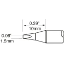 Metcal Soldering Iron Tip 1.5 mm Chisel Tip Width, 10 mm Length SCP-CH15